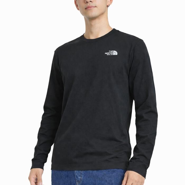 The North Face - 男裝 ESSENTIAL SMALL LOGO 寬鬆長袖T恤 NF0A8GX5